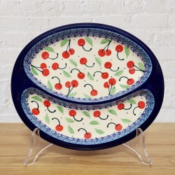 ポーリッシュポタリー CERAMIKA ARTYSTYCZNA 仕切り皿 25cm CA497-2715X