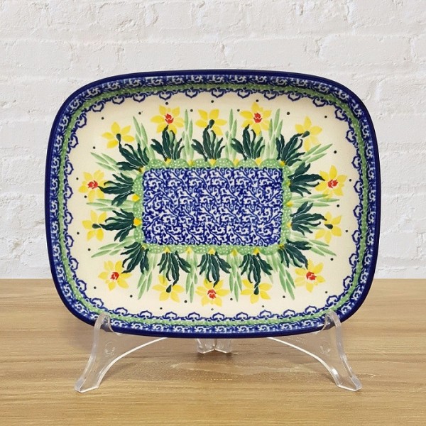 ポーリッシュポタリー CERAMIKA ARTYSTYCZNA スクエアディッシュ 18cm CA159-2128X