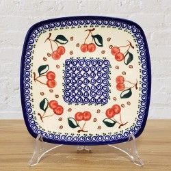 ポーリッシュポタリー MILLENA スクエアプレート 18cm M407-0123