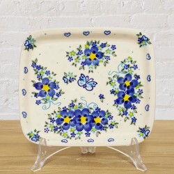 ポーリッシュポタリー VENA スクエアプレート18cm V173-U429