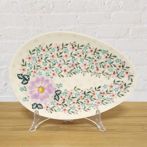 ポーリッシュポタリー VENA たまご型プレート 25cm V191-U208