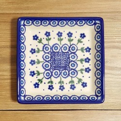 ポーリッシュポタリー VENA スクエアプレート16cm V401-C999