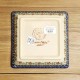 ポーリッシュポタリー VENA スクエアプレート16cm V401-U447