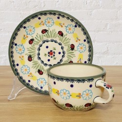 ポーリッシュポタリー MANUFAKTURA カップ ＆ ソーサー 180ml F43-IF45