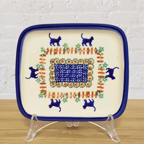 ポーリッシュポタリー VENA スクエアプレート18cm V173-C032