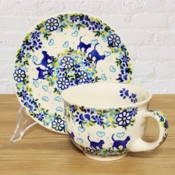 ポーリッシュポタリー VENA カップ ＆ ソーサー V033-U539