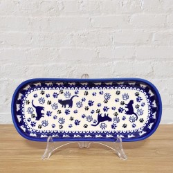 ポーリッシュポタリー DALIA オーバルロングプレート 27cm DT27-U240KOT