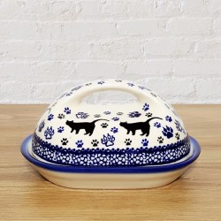 ポーリッシュポタリー IRENA バター＆チーズケース M17-KOT