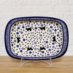 ポーリッシュポタリー IRENA スクエアサービングプレート 28cm P283-KOT