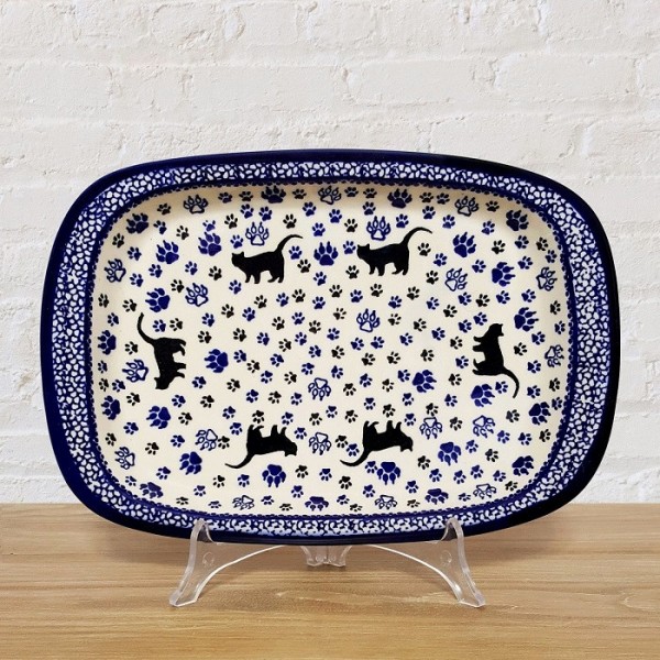 ポーリッシュポタリー IRENA スクエアサービングプレート 28cm P283-KOT