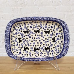 ポーリッシュポタリー IRENA スクエアサービングプレート 28cm P283-KOT