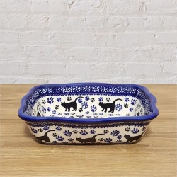 ポーリッシュポタリー IRENA スクエアグラタン皿 22cm Z22-KOT