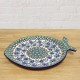 ポーリッシュポタリー CERAMIKA ARTYSTYCZNA お魚型のお皿 24.5cm CA36-976X