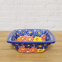 ポーリッシュポタリー VENA 正方形ボウル16cm V223-U540