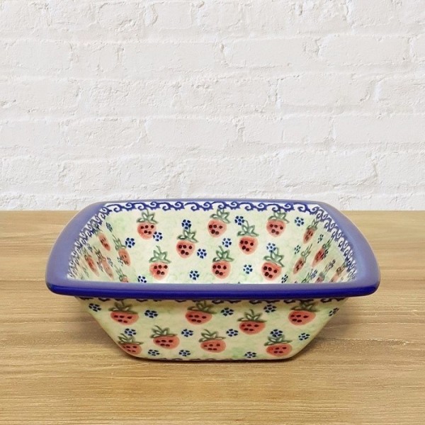 ポーリッシュポタリー VENA 正方形ボウル16cm V223-U182