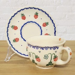 ポーリッシュポタリー VENA カップ ＆ ソーサー 320ml｜V033-C131