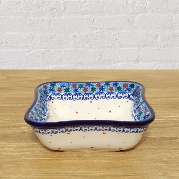 ポーリッシュポタリー CERAMIKA ARTYSTYCZNA スクエア ボウル 11.5cm CA657-4883X