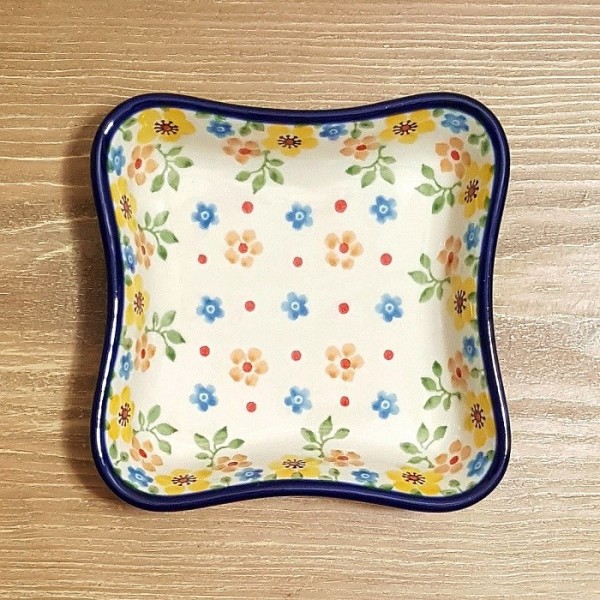 ポーリッシュポタリー CERAMIKA ARTYSTYCZNA スクエア ボウル 11.5cm CA630-2225X