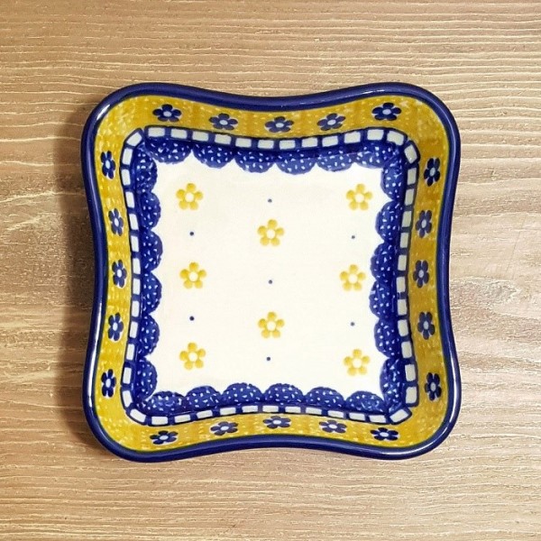 ポーリッシュポタリー CERAMIKA ARTYSTYCZNA スクエア ボウル 11.5cm CA630-859X