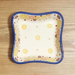 ポーリッシュポタリー CERAMIKA ARTYSTYCZNA スクエア ボウル 11.5cm CA630-2228X
