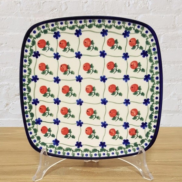 ポーリッシュポタリー MILLENA スクエアプレート 18cm M407-063R