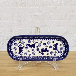 ポーリッシュポタリー DALIA オーバルロングプレート 23cm DT27-U240