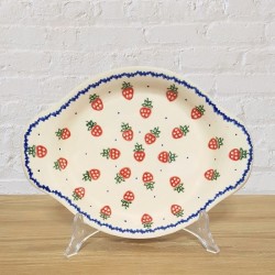 ポーリッシュポタリー VENA オーバルトレイ21.5cm V122-B265