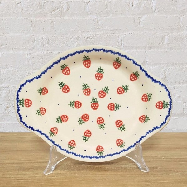 ポーリッシュポタリー VENA オーバルトレイ21.5cm V122-B265