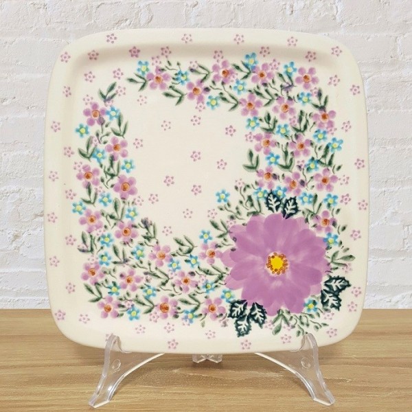 ポーリッシュポタリー VENA スクエアプレート 20cm V205-U208