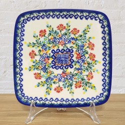 ポーリッシュポタリー VENA スクエアプレート 20cm V205-U276