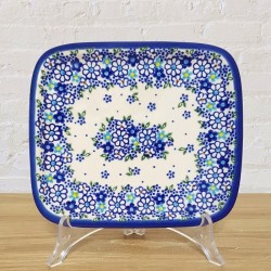 ポーリッシュポタリー VENA スクエアプレート18cm  V173-U453