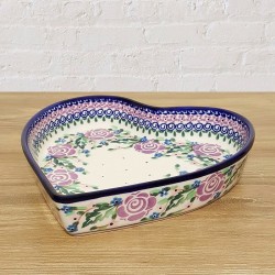 ポーリッシュポタリー MILLENA ハート型ｸﾞﾗﾀﾝ皿21cm M1125-U27V