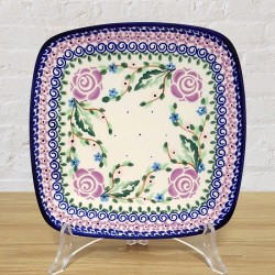 ポーリッシュポタリー MILLENA スクエアプレート 18cm M407-U27V