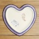 ポーリッシュポタリー MILLENA のハート型のプレート21cm M440-U27V