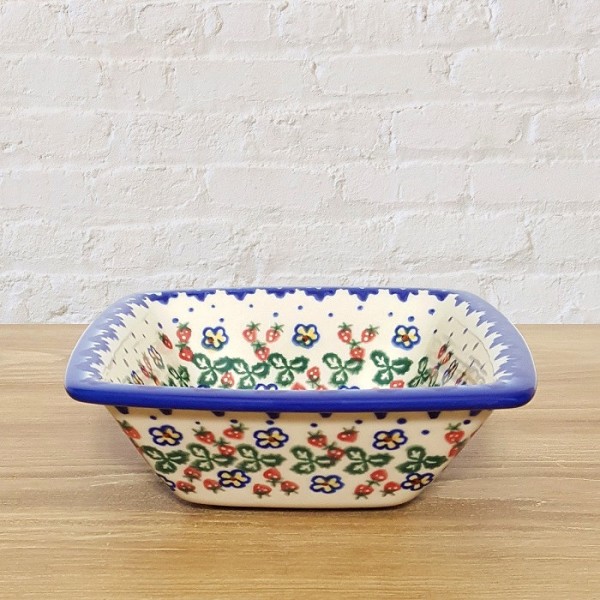 ポーリッシュポタリー VENA 正方形ボウル15cm V223-U253