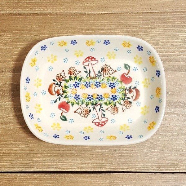 ポーリッシュポタリー VENA オリーブ皿16.5cm V172-C123