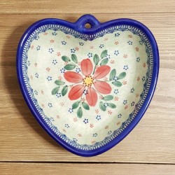 ポーリッシュポタリー VENA ハートボウル 16.5cm V069-U070