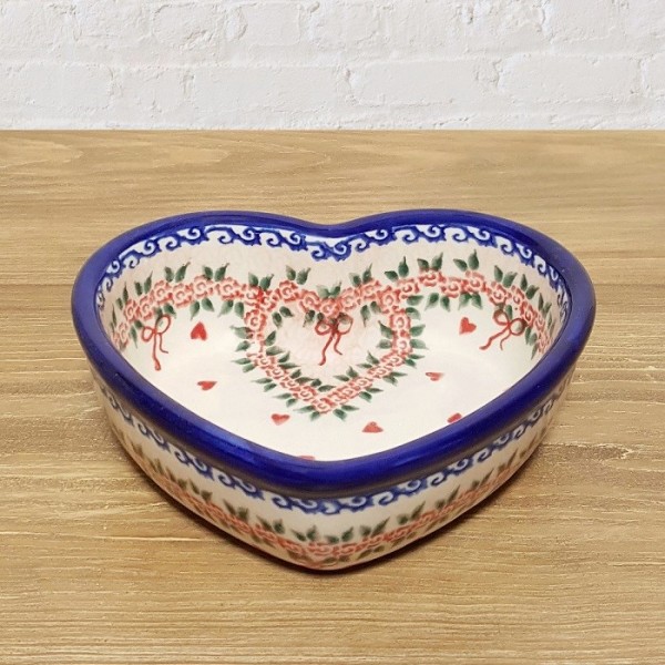 ポーリッシュポタリー VENA ハートボウル 14.5cm V175-U455