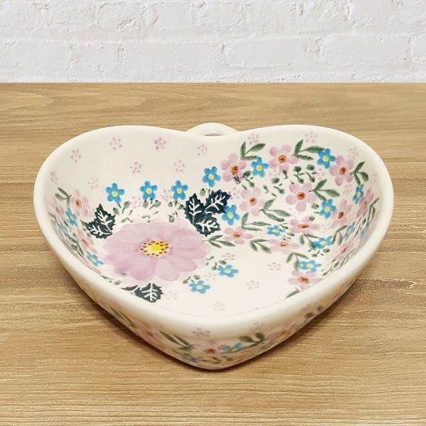 ポーリッシュポタリー VENA ハートボウル 16.5cm V069-U208