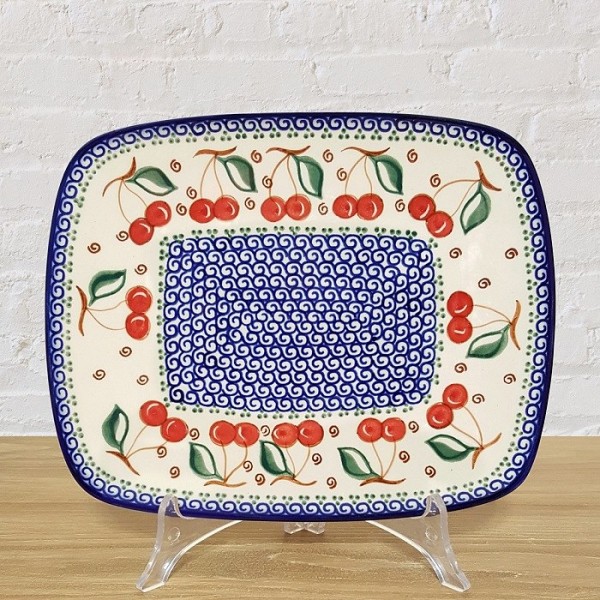 ポーリッシュポタリー MILLENA スクエアープレート 23cm M408-0123