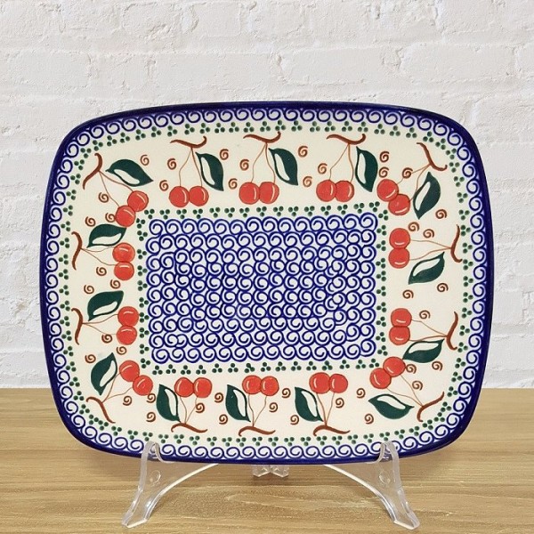 ポーリッシュポタリー MILLENA スクエアープレート 23cm M408-0123