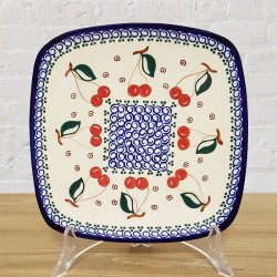 ポーリッシュポタリー MILLENA スクエアプレート18cm M407-0123