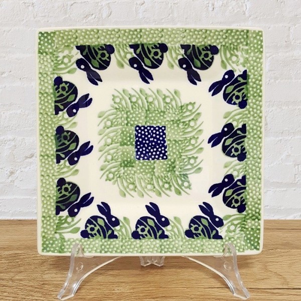 ポーリッシュポタリー MANUFAKTURA スクエアプレート18cm T158-P324