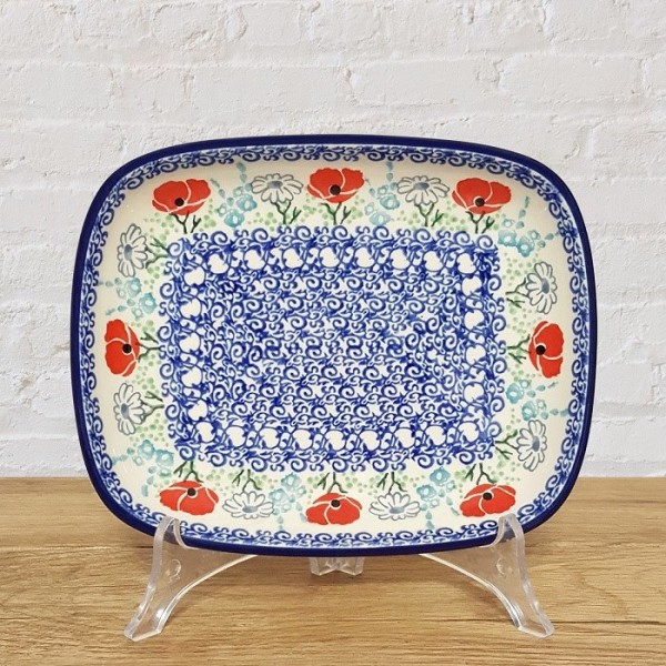 ポーリッシュポタリー CERAMIKA ARTYSTYCZNA スクエアディッシュ 18cm CA159-1490X