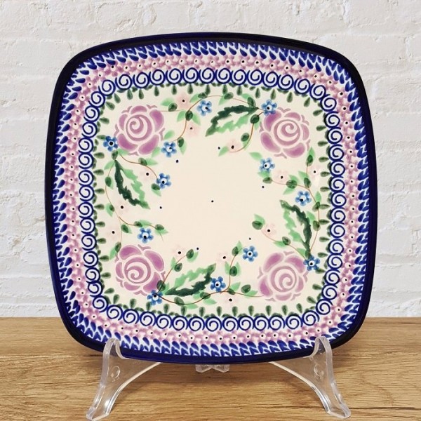 ポーリッシュポタリー MILLENA スクエアプレート 18cm M407-U27V