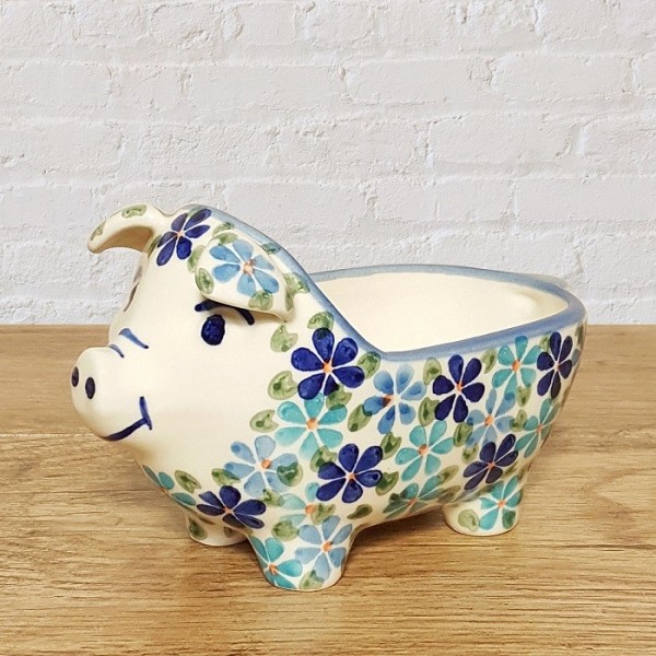 ポーリッシュポタリー WIZA ぶたの形のボウル W965-160