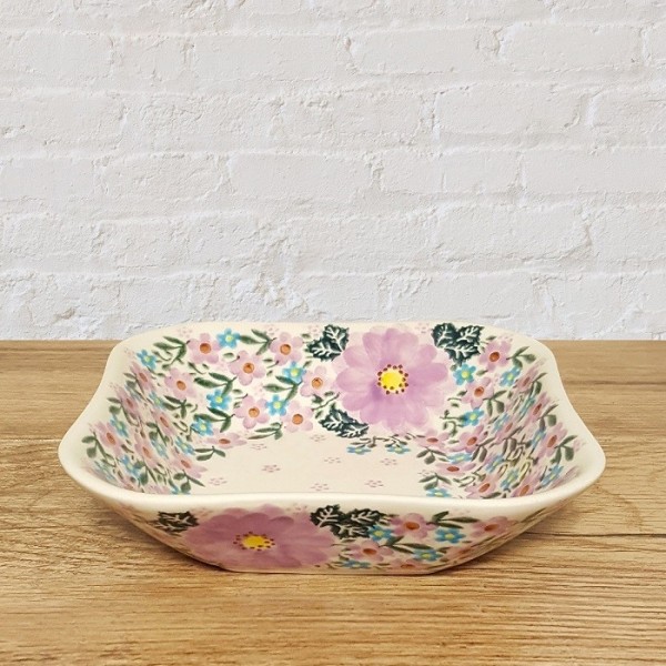 ポーリッシュポタリー VENA 正方形ボウル18cm V390-U208