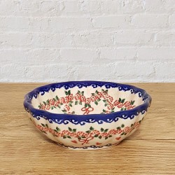 ポーリッシュポタリー VENA スカラップ型ボウル12cm V448-U455