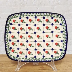 ポーリッシュポタリー MILLENA スクエアープレート23cm M408-063R