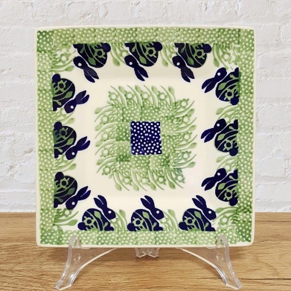 ポーリッシュポタリー MANUFAKTURA スクエアプレート 18cm_T158-P324